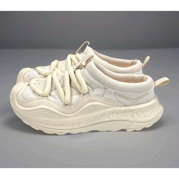 New Hoka One One Ora Primo Vanilla OFF WHITE Slip On 1141570 WOMEN 11.5 Men 10.5 - Picture 2 of 16